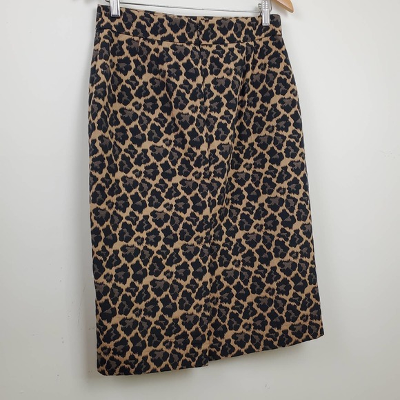 TALBOTS | LEOPARD ANIMAL PRINT TEXTURED CAREER PENCIL SKIRT WOMEN'S SIZE 6 - Picture 11 of 15